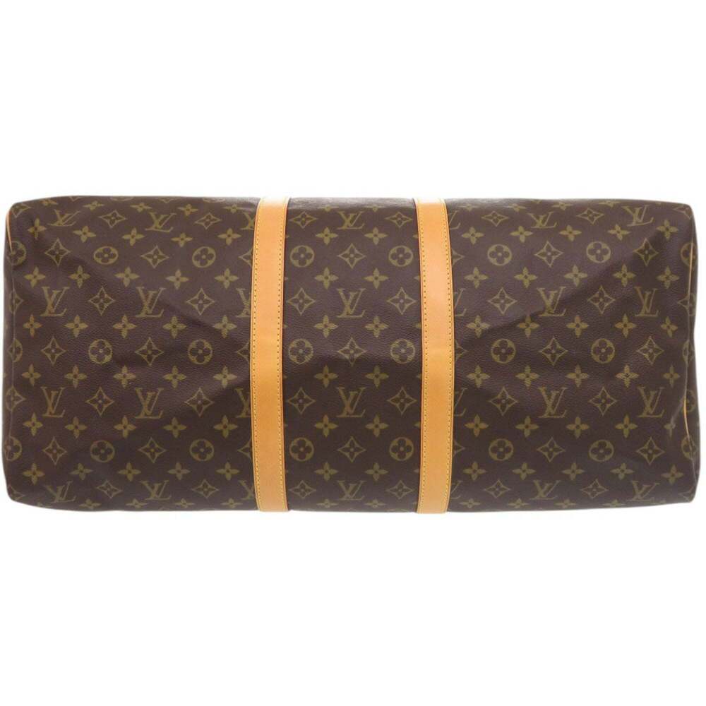 LOUIS VUITTON Brown Monogram Keepall 55 Boston Bag - Picture 3 of 10